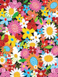 Quadro spring flower power background Quadro spring flower power background