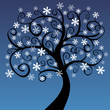Arbre aux flocons de neige