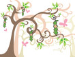 Illustration: baby GIRLS peas in a pod baby GIRLS peas in a pod