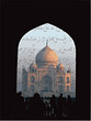 taj mahal in poetry - illustration
