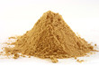 pile of ground ginger on white pile of ground ginger on white