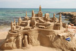 Sandcastle on the beach Sandcastle on the beach