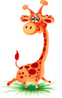 Cheerful giraffe