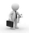 Business Man And Invoice