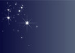 Stars in the blue sky
