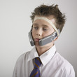 Boy with phones 