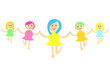 girls running