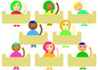 children in classroom