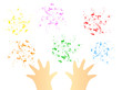 child's hands and handprints