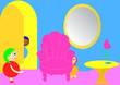 children playing hide and seek