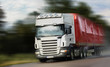 truck driving on country-road/motion