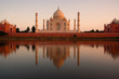 Taj Mahal reflected in river