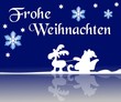 Frohe weihnachten - schlitten am gefrorenen See Frohe weihnachten - schlitten am gefrorenen See