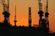 Sonnenuntergang am Hafen XIV