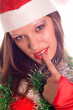 Portrait Santa Girl Portrait Santa Girl