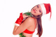 Portrait Santa Girl Portrait Santa Girl