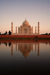 Taj Mahal reflected in river