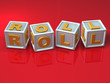 Block letters - 3d concept illustration