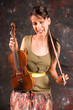 Girl with violin