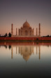 Taj Mahal reflected in river
