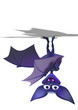 3d cartoon bat standing head down 3d cartoon bat standing head down