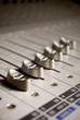 Sound mixer board faders