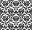 seamless monochrome damask pattern II seamless monochrome damask pattern II