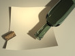 Bottle and paper