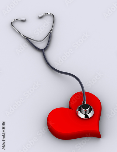 Stethoscope and heart