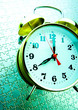 Alarm clock on jigsaw