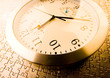 Alarm clock on jigsaw