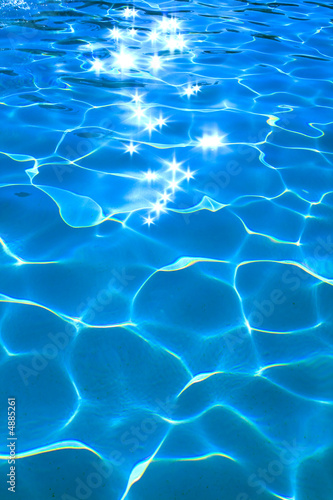 clear water in the swimming pool