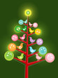 retro chicks christmas tree