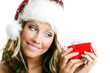 beautiful woman with a gift beautiful woman with a gift