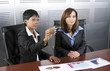 Two female business graph Two female business graph