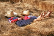 Photo: Farmers Asleep in the Hay Farmers Asleep in the Hay