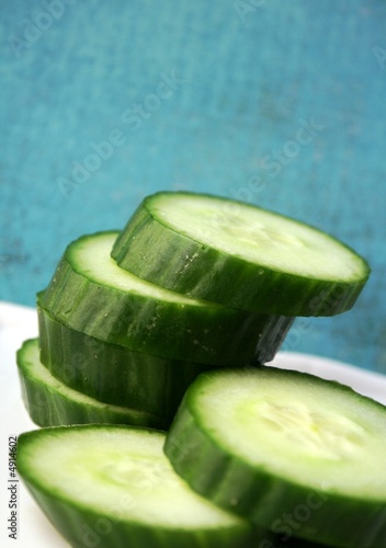 Foto: sliced cucumber sliced cucumber