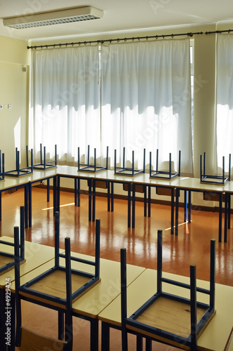 Empty school room