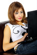 Woman with laptop