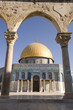 Dome of the Rock, viewed through arch