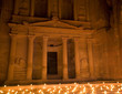 The Treasury lit at night Petra Jordan The Treasury lit at night Petra Jordan