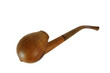 old-fashioned tobacco pipe isolated on white old-fashioned tobacco pipe isolated on white
