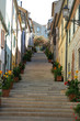 Scalinata centro storico di Numana - Marche - Italia