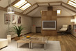 rmodern mezzanine interior 3d