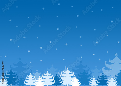 Blue Christmas card background