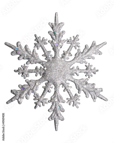 Photo: white snow flake white snow flake