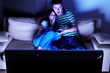 Couple watching TV