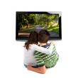 Couple watching TV