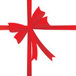 Red bow on white. Vector illustration Red bow on white. Vector illustration