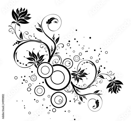 flower background images. Flower background with circles